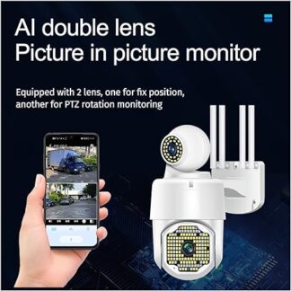 Camara Seguridad Doble Lente Giro 360