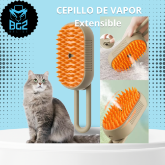 Cepillo A Vapor Para Mascotas 3 En 1