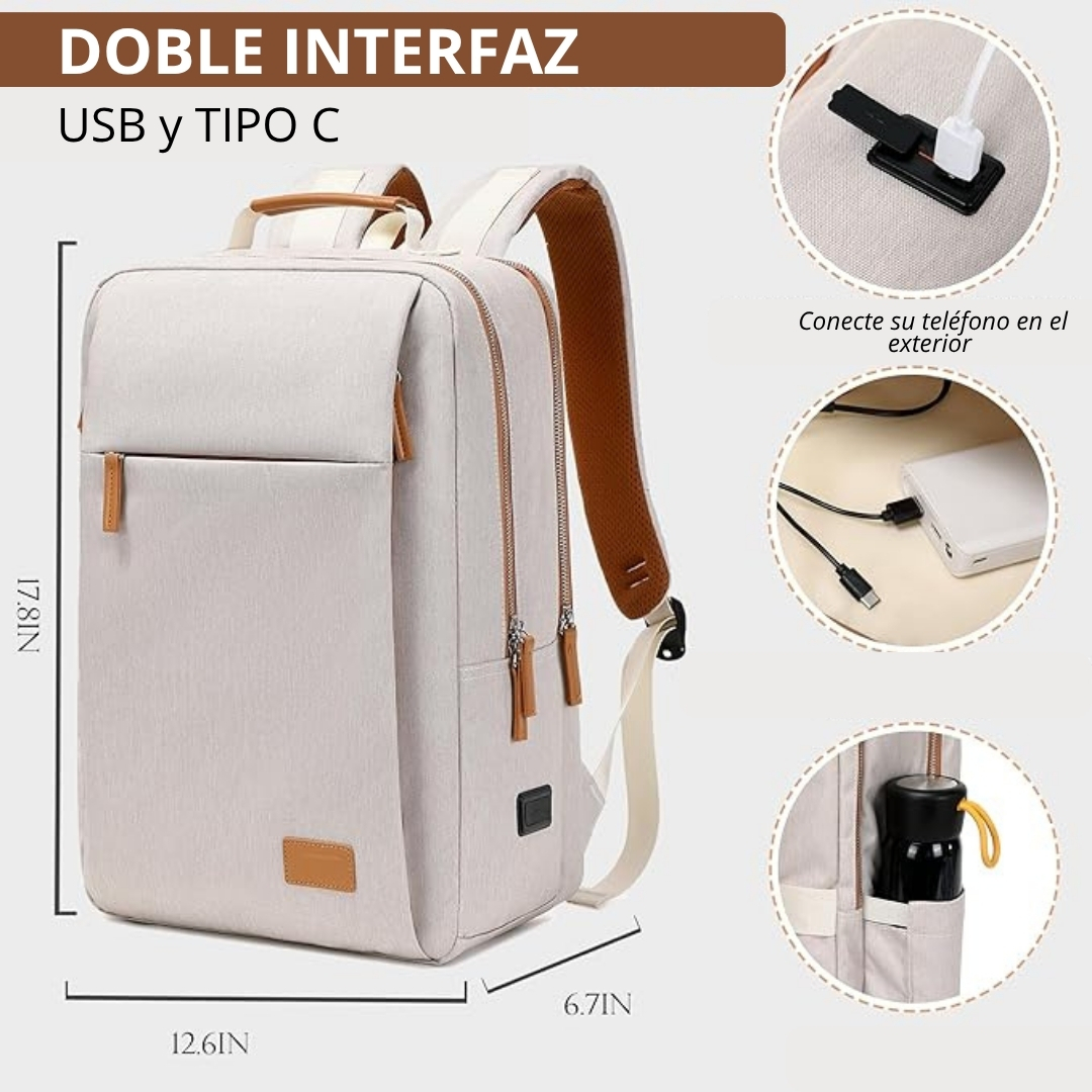 Mochila Inteligente Antirrobo Con Usb 15 - Imagen 5